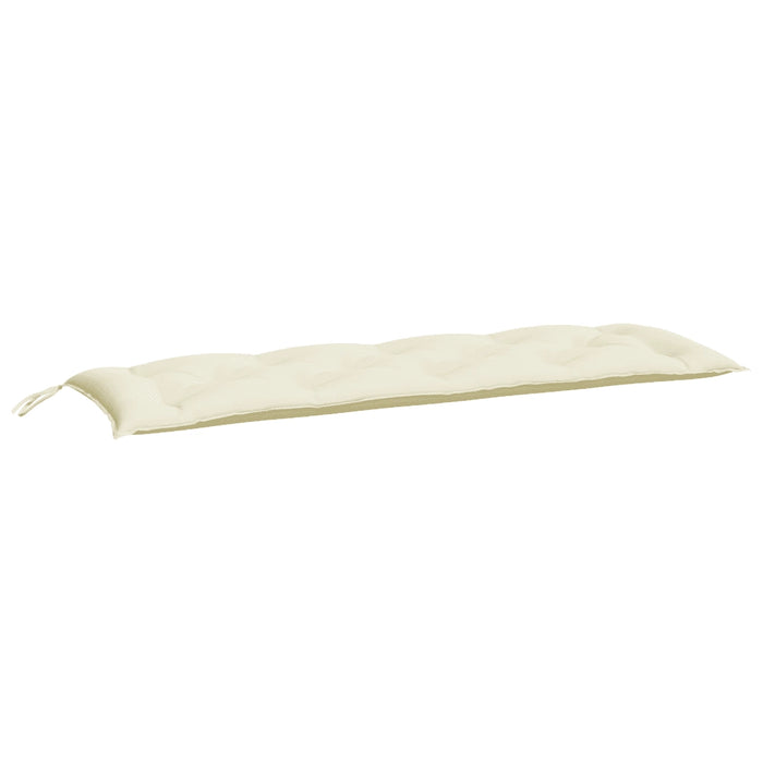 Cuscino per Panca Bianco Crema 150x50x7 cm in Tessuto Oxford