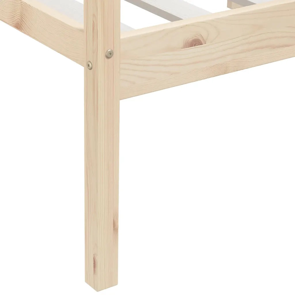 Giroletto senza Materasso 90x200 cm in Legno Massello di Pino 322051
