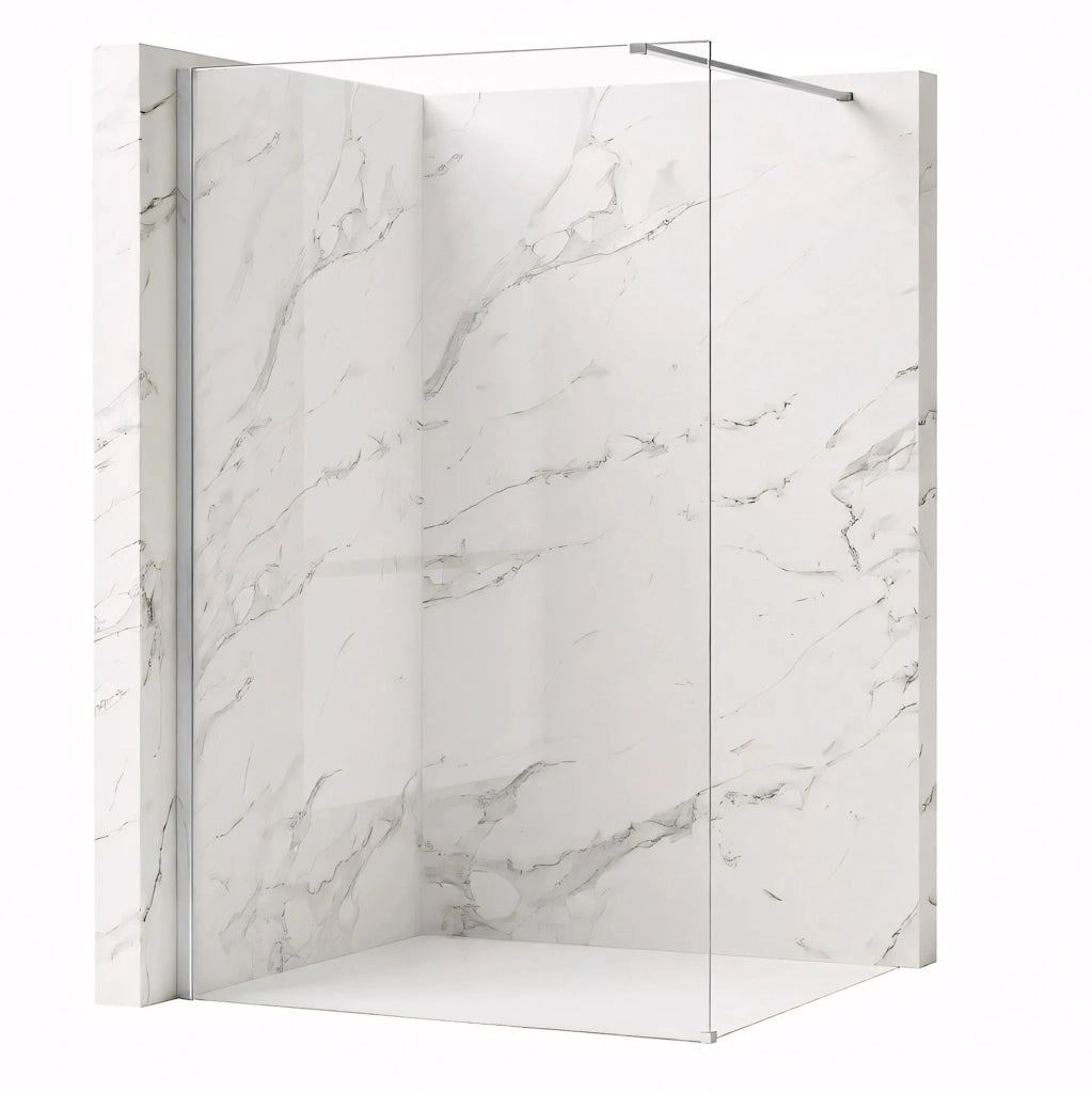 Parete Doccia Rea Flexi Transparent / Chrome 100