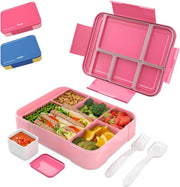 Lunchbox luminoso (6 contenitori + set di coltelli) 1330 ml (rosa)