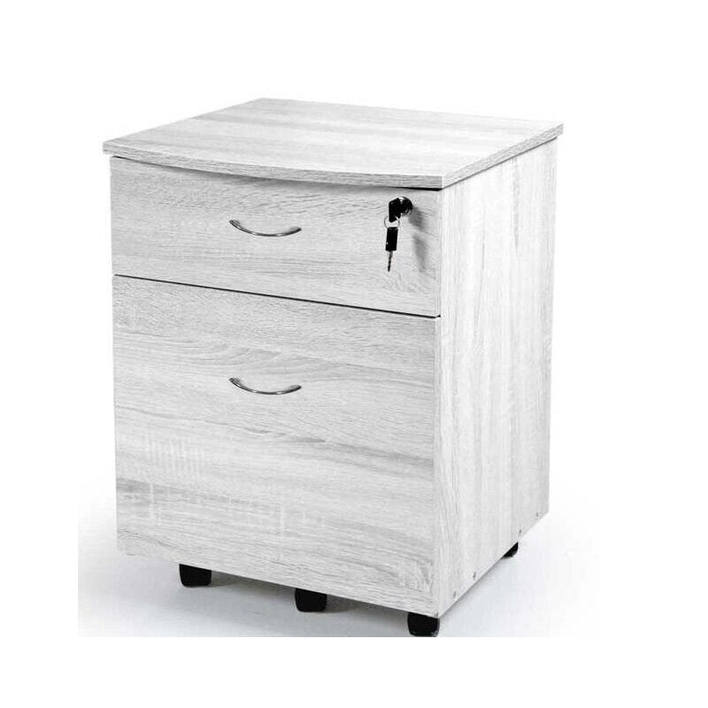 GAIA CASSETTIERA CON SERRATURA A 2 CASSETTI 42 X 40 X 55 IN COLORE BIANCO