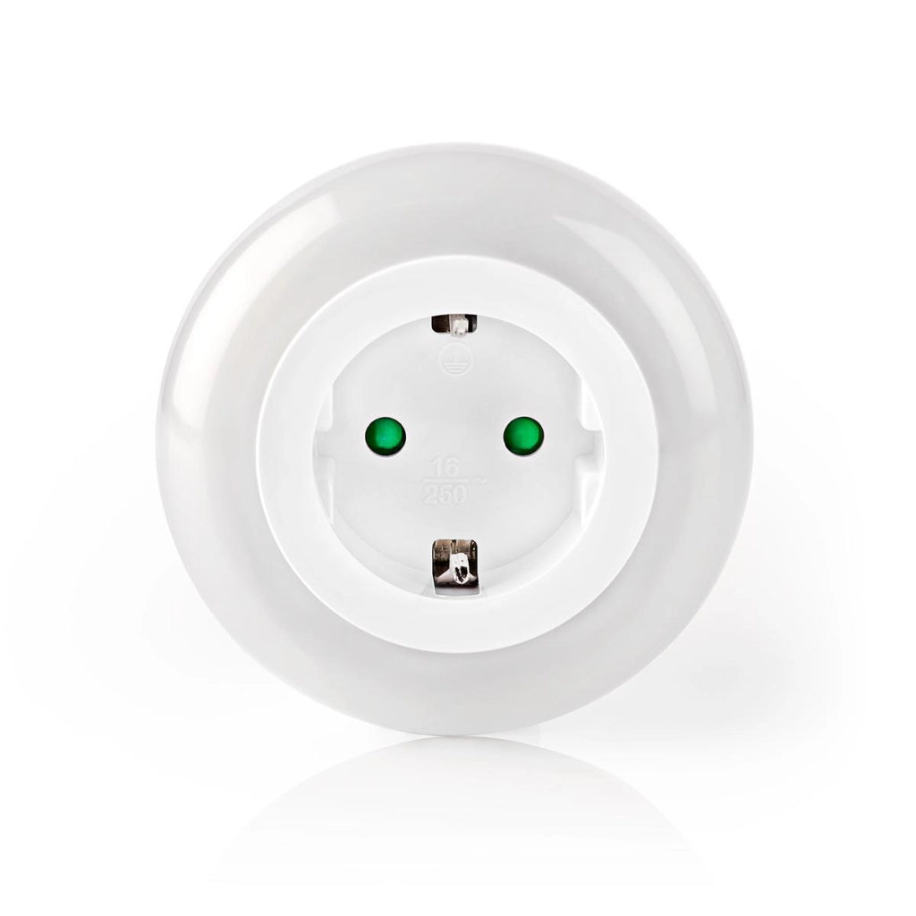 Luce notturna a LED tattile con sensore e presa di corrente 3680W Bianco Nedis