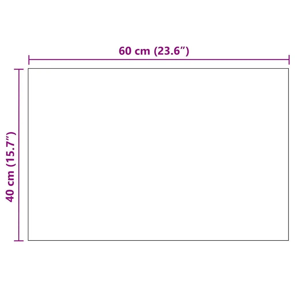 Specchio da Parete | Specchio decorativo Rettangolare 60x40cm in Vetro