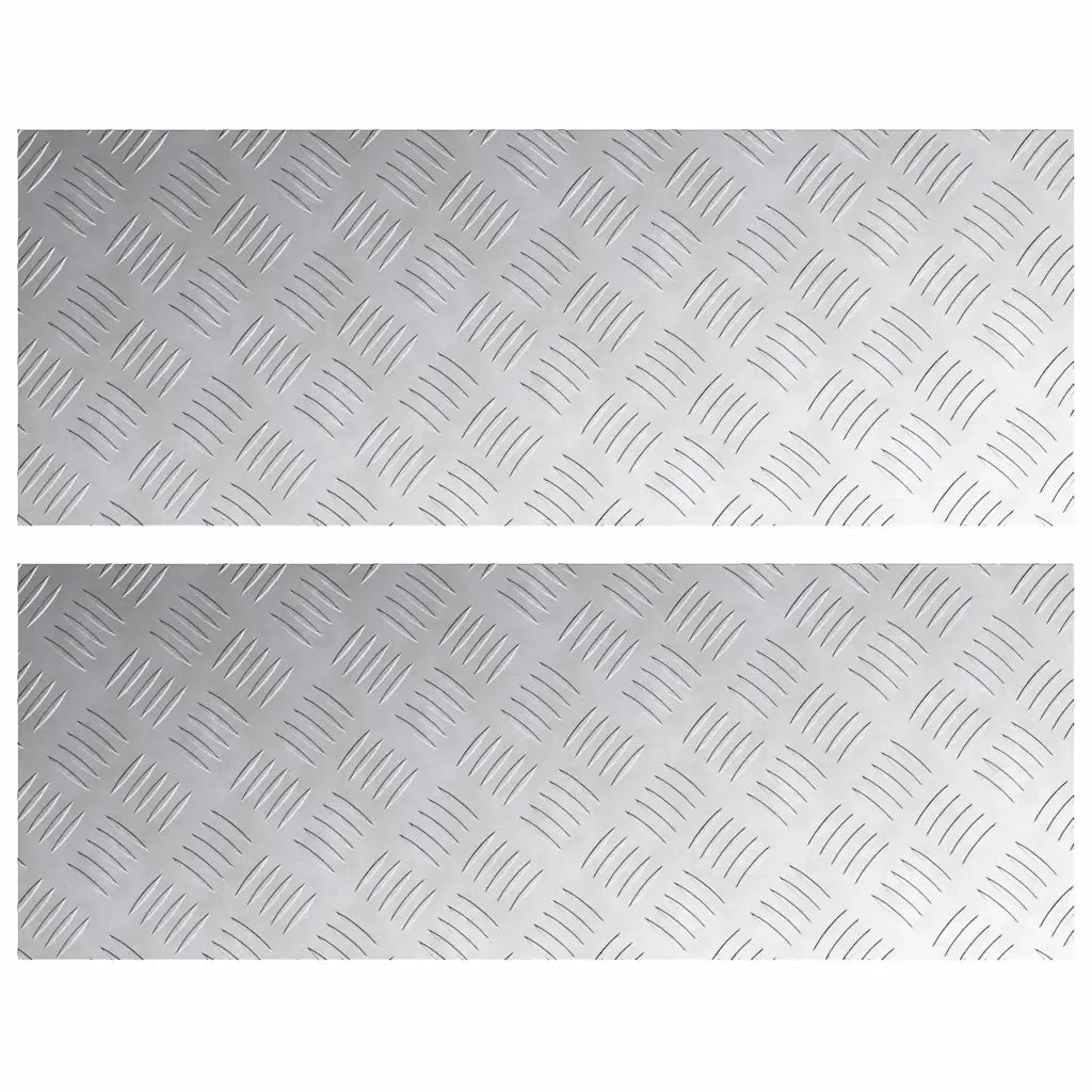 Gradini per Scale 2 pcs Argento 80 x 30 cm Alluminio 4104303