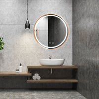 Specchio Led 70cm Mmj Brush Copper