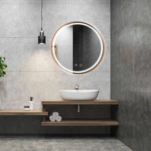 Specchio Led 70cm Mmj Brush Copper