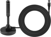 Antenna digitale portatile per TV terrestre per uso interno ed esterno - ricevitore USB DVB-T TDT radio DAB con piede magnetico e cavo coaxiale inclusi