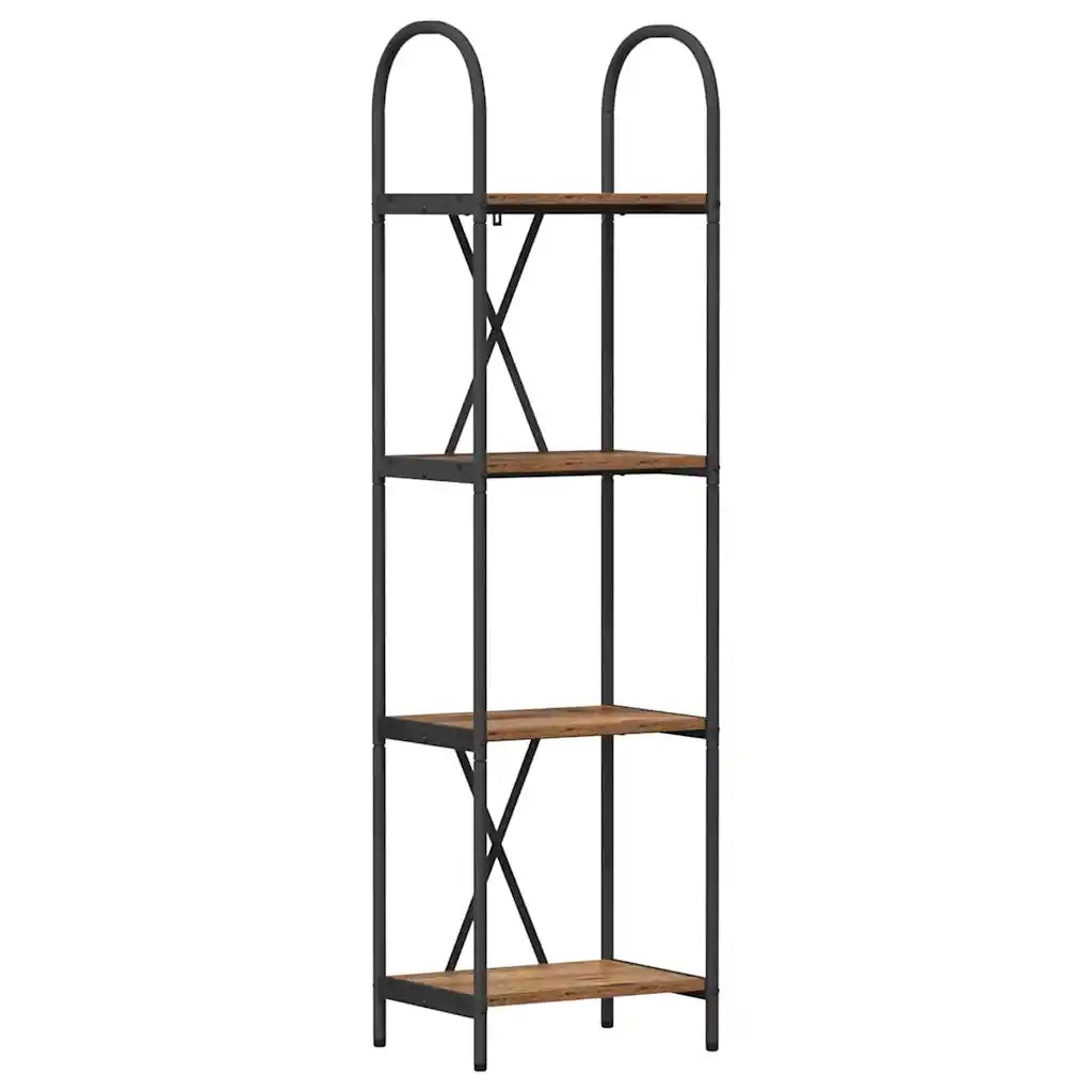 Libreria-Scaffale per Libri-Mobile di Stoccaggio Legno vecchio 40 x 30 x 146 cm Legno multistrato 381320