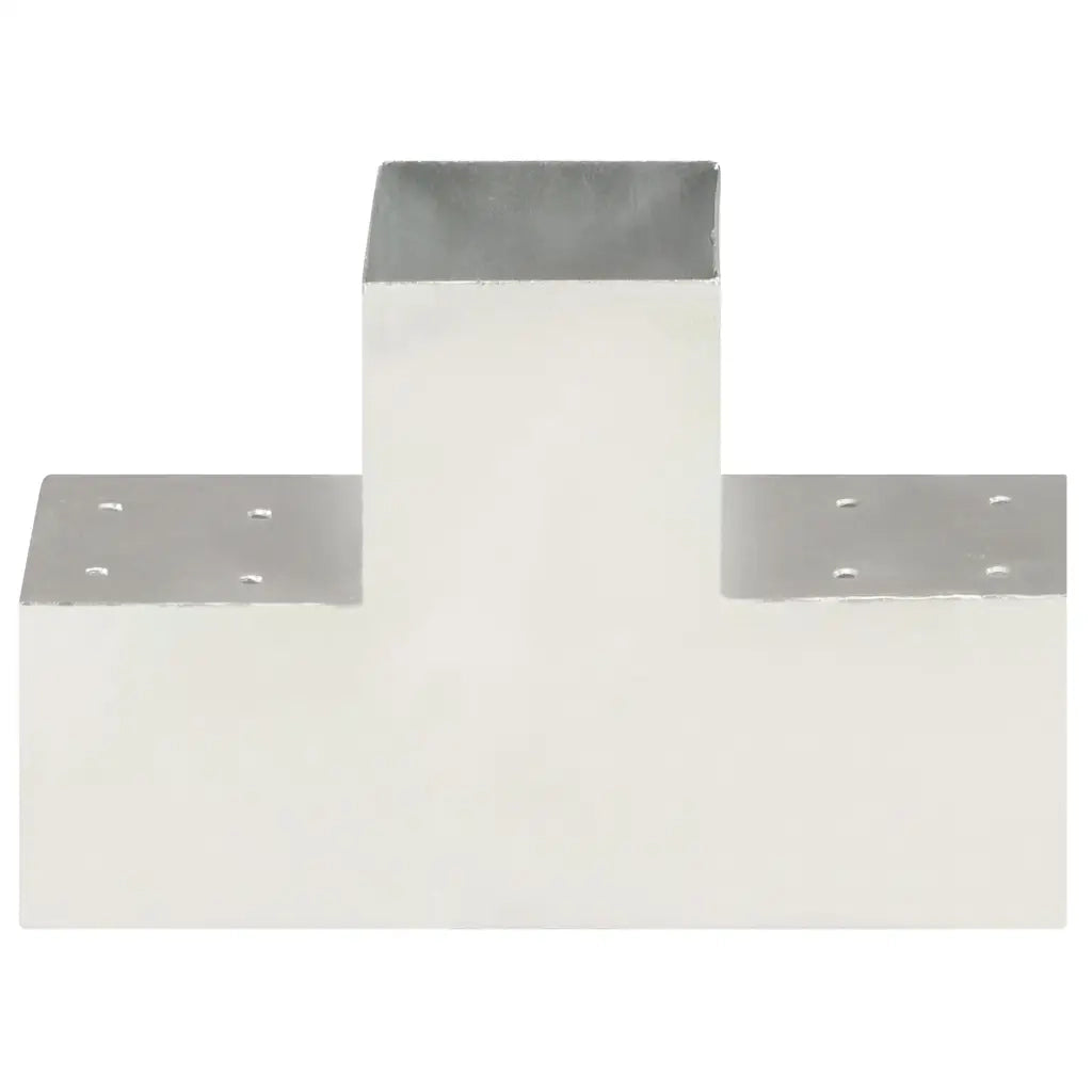 Connettori Pali a Forma di T 4 pz in Metallo Zincato 101x101 mm cod mxl 70972