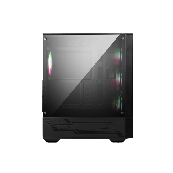 MSI MAG Forge 112R e' uno case mid-tower dotato di pannello in vetro temperato e ventole pre-installate ARGB.