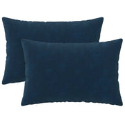 Federa 2 pcs HEERLEN Blu 50 x 70 cm Fleece in microfibra 911379