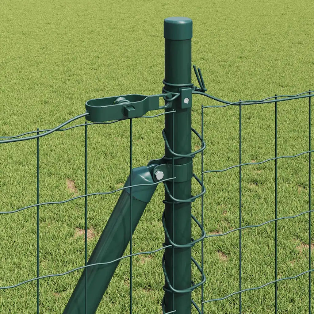 Recinzione da Giardino | Recinzione con Posto Verde 0,8 x 25 m Acciaio e PVC