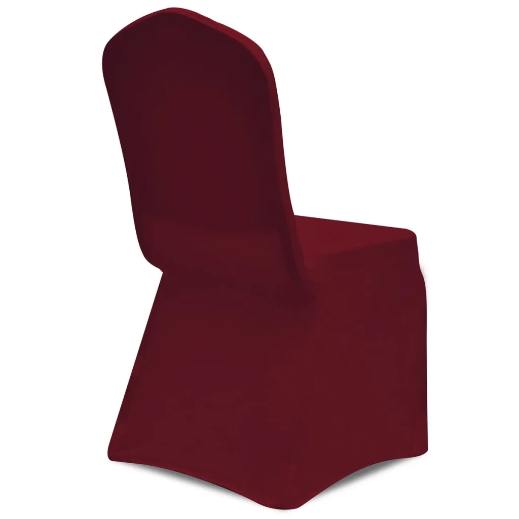 Coprisedie in Tessuto Elasticizzato Borgogna 18 pz CFW3543516