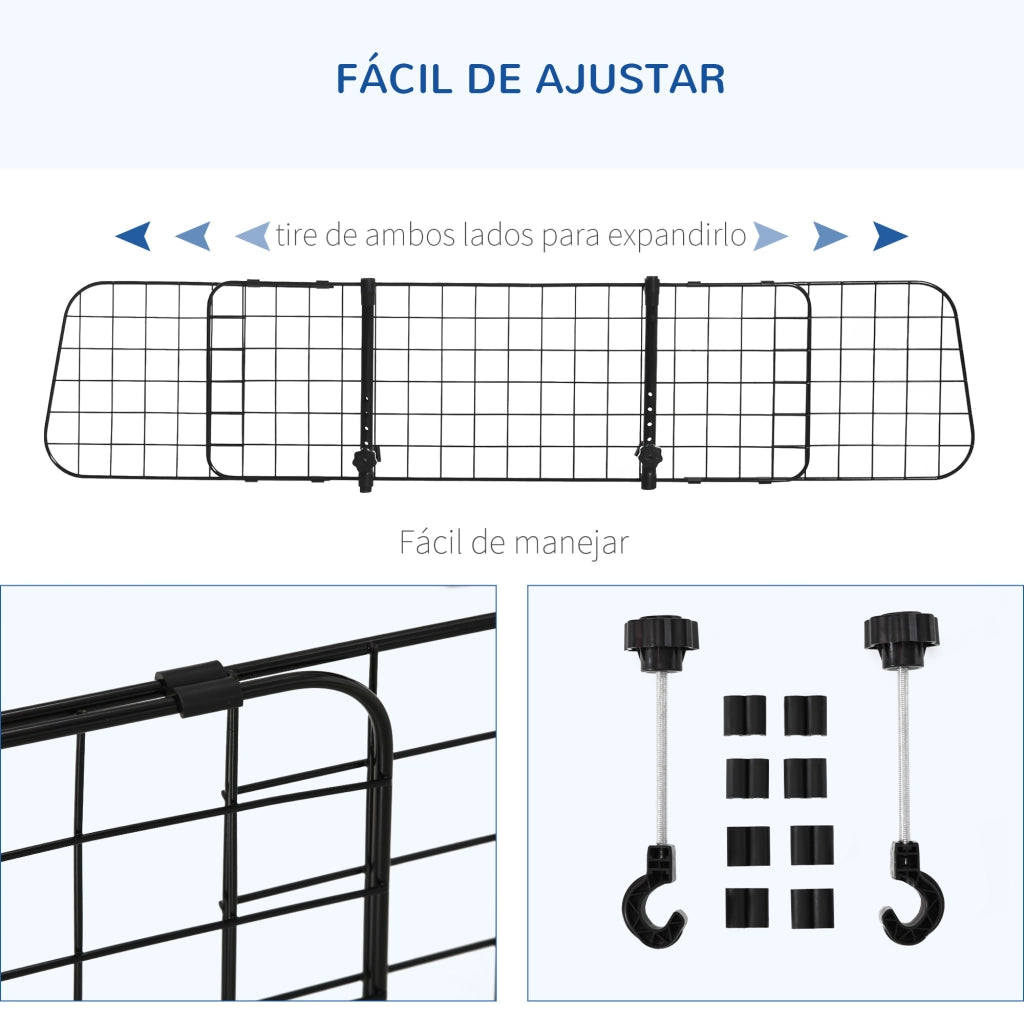 Barriera Protettiva per Cani Auto Universale ¨C Minimal ¨C Nero 91-152x30 cm
