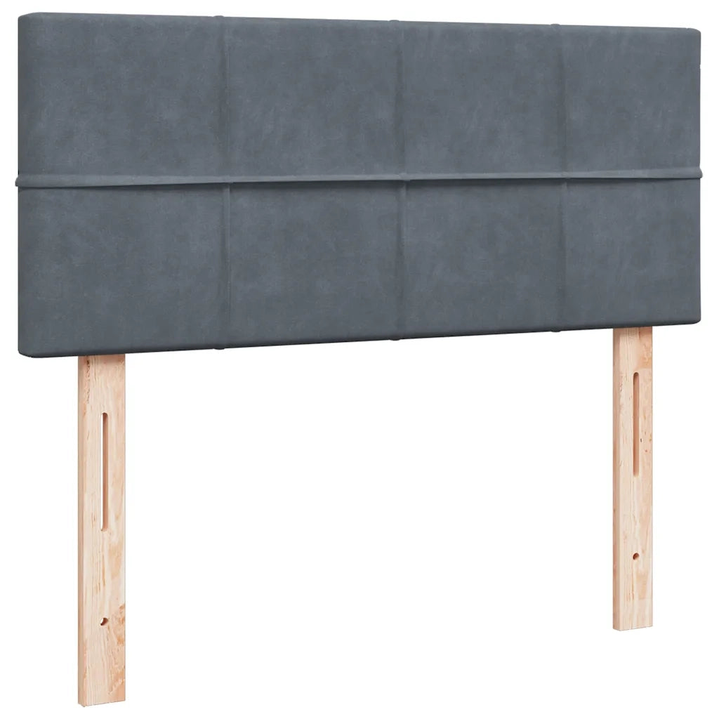 Struttura Letto Pouf con Materasso 120x200 cm Velluto 3312615