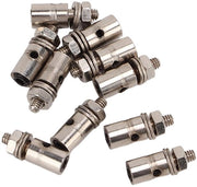 Set di connettori servo da 10 pezzi - 1,3 mm regolabile - acciaio inossidabile - leggero - robusto - progettazione compatta - manopola servo