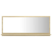 Specchio da Bagno | Specchio decorativo Rovere Sonoma 90x10,5x37 cm Legno Multistrato