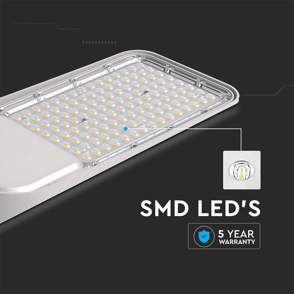 Lampione LED SAMSUNG con Sensore 50W 4000K 120lm/W – V-TAC – VT-59ST-S