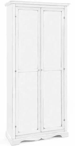 Armadio stipo in legno bianco arte povera 87x40x192h (1520) - Mobili 2G