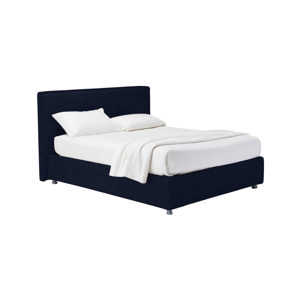 Widnes, Letto Matrimoniale Sfoderabile Made in Italy, Viola Scuro