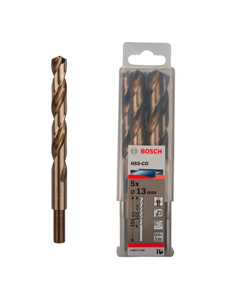 Set di 5 punte per metallo HSS-Co Ø 13 x 151 mm BOSCH (2 608 585 905)