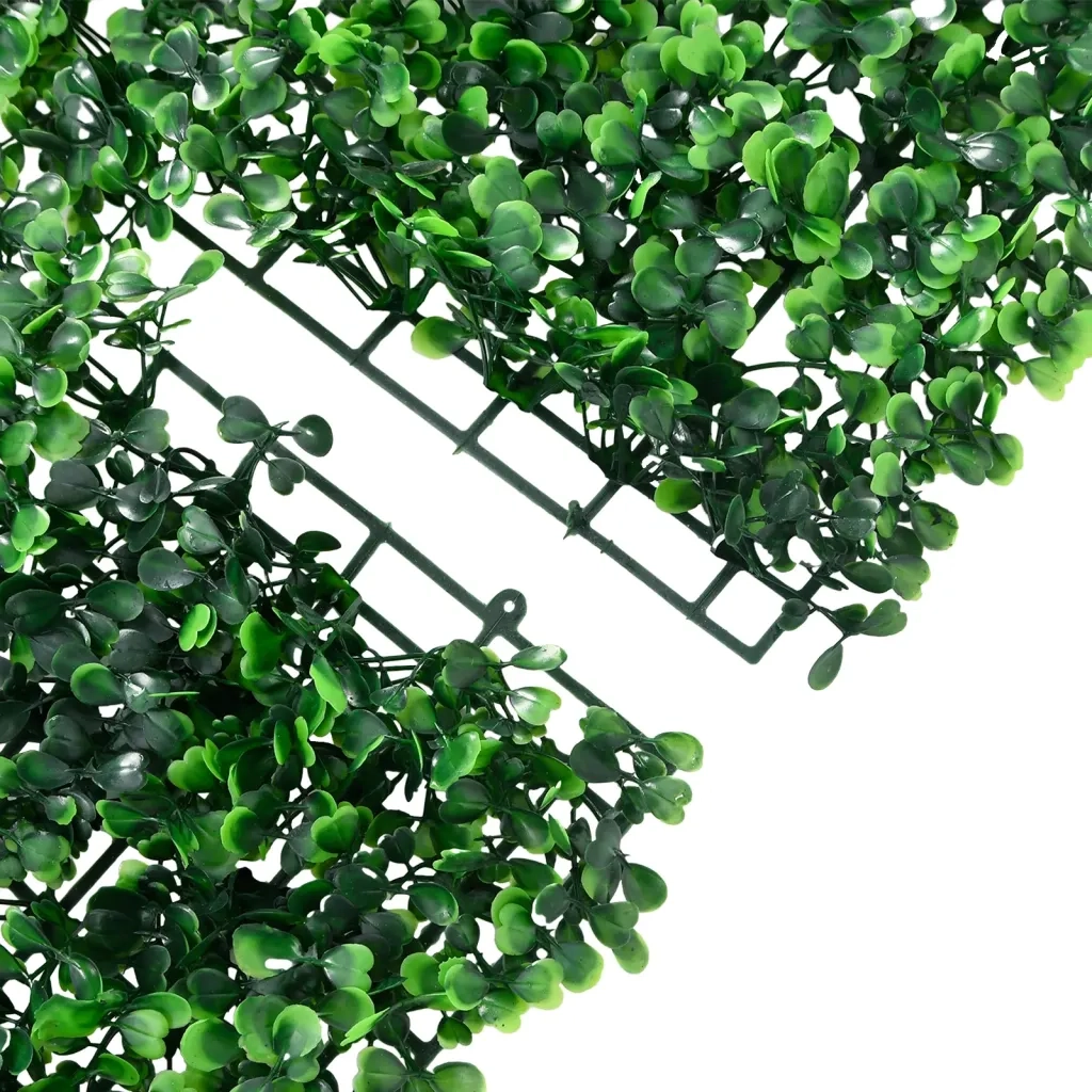 Recinzione Foglie Arbusti Artificiali 24 pz Verde 40x60 cm 366637