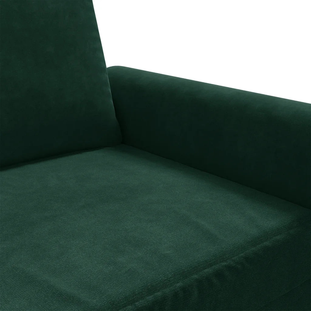 Divano a 2 Posti-Sofa 2 Posti Verde Scuro 120 cm in Velluto 151017