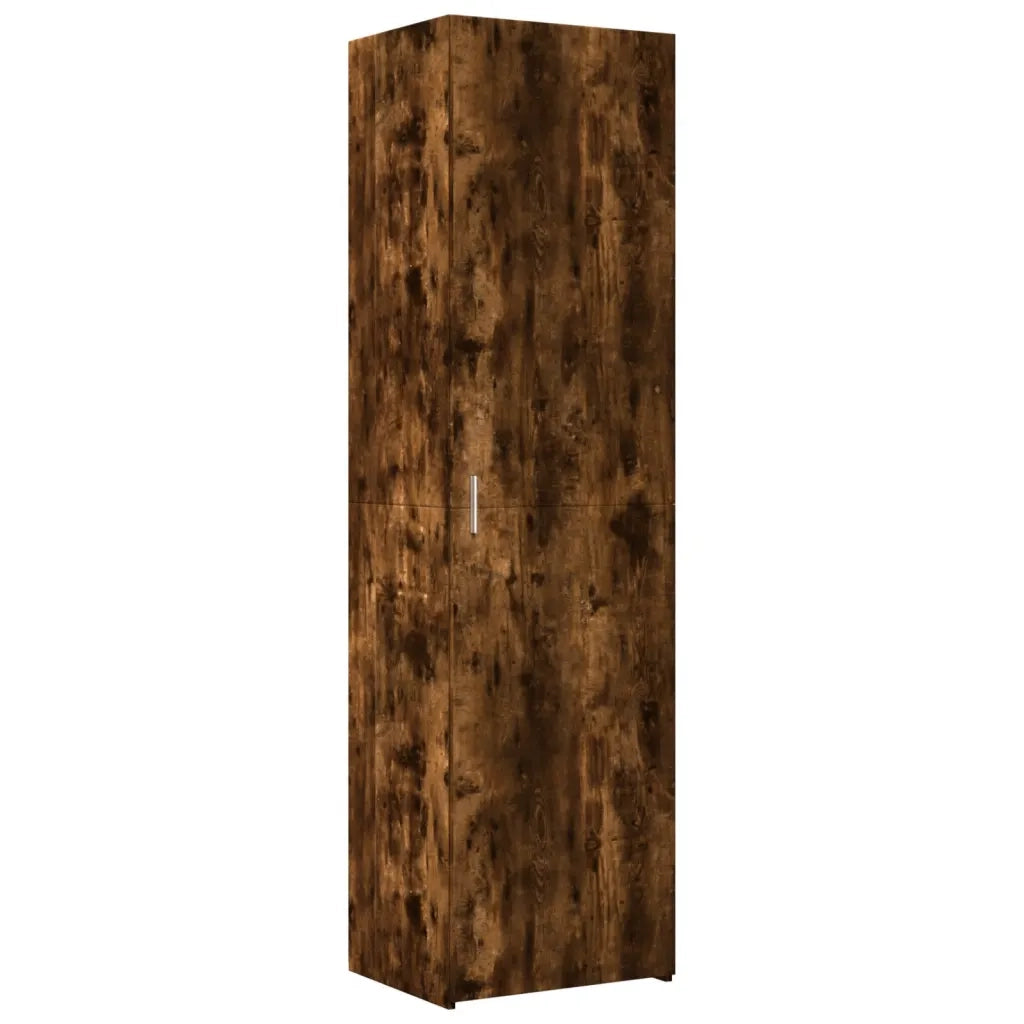 Credenza-Buffet-Armadio da cucina Rovere Fumo 50x42,5x185 cm in Legno Multistrato 665053