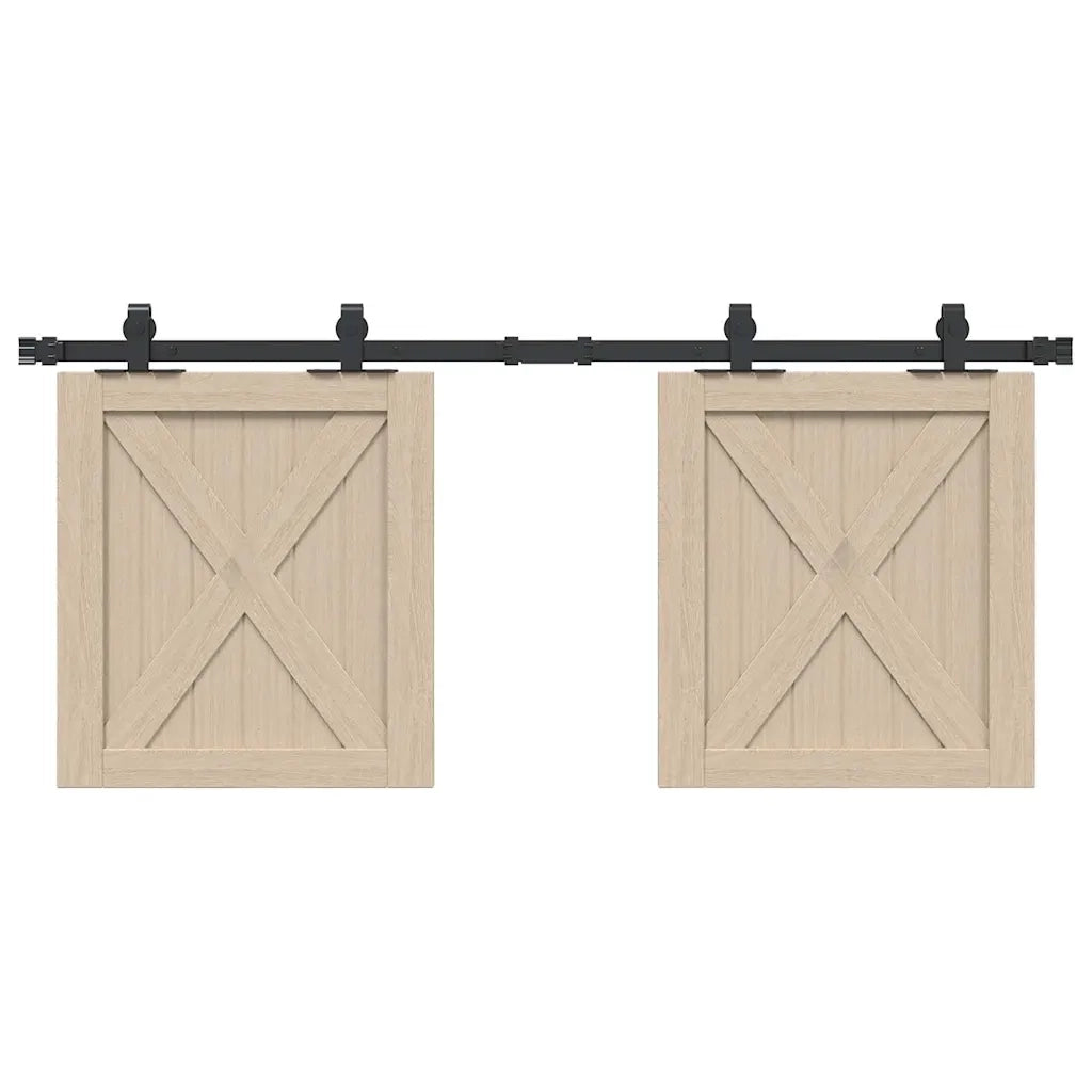 Kit Anta Scorrevole per Armadio 122 cm in Acciaio al Carbonio CFW2171469