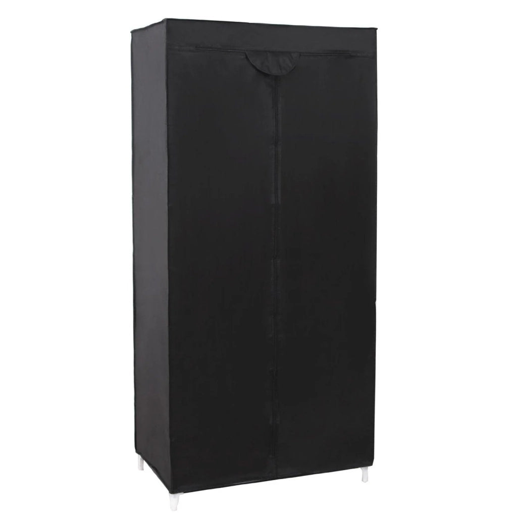 Armadio in tessuto contenitore nero 160 cm 2012030