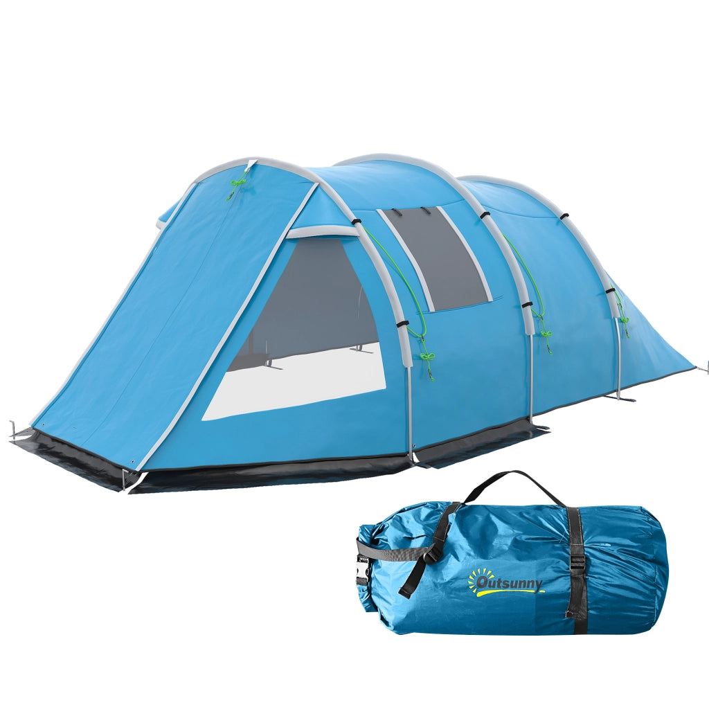 Tenda da Campeggio 2 Stanze ¨C Xylo ¨C Impermeabile 475x264x172 cm Blu