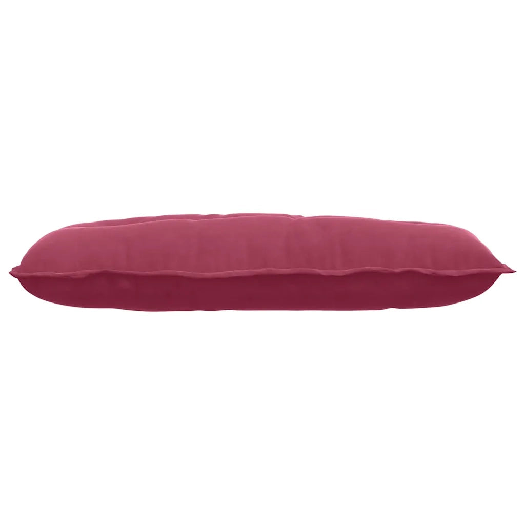Cuscino per Schiena | Cuscino dorsale Rosso Vino 100 x 50 cm Tessuto in Cords