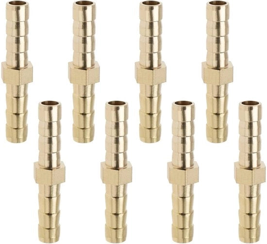 Connettore a vite in rame - 8 pezzi - 6 mm filettatura - connettori a vite - connessione per acqua/combustibile/olio - resistente alla corrosione