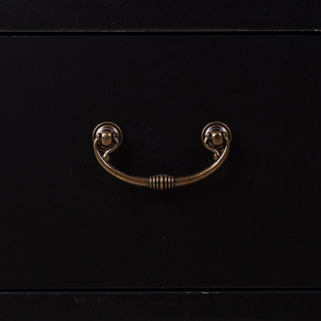 Credenza in legno nero 106x36x73
