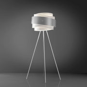 Piantana Moderna 3 Piedi Bea Polilux ® Argento E Metallo 1 Luce E27