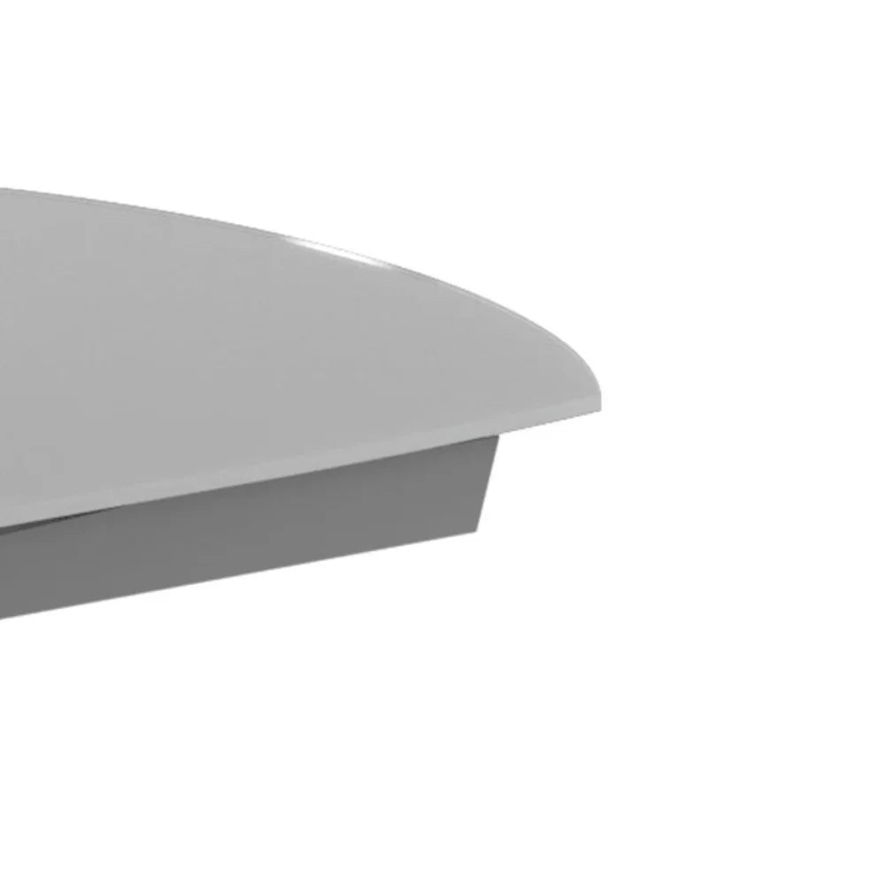 Tavolo da pranzo allungabile in vetro temperato grigio Float 120-180x90 cm fino a 8 posti | Duzzle