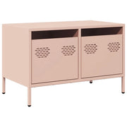 Mobile TV multimediale scaffale TV credenza TV sala da pranzo soggiorno camera da letto rosa 68 x 39 x 43,5 cm acciaio laminato a freddo rosa 02_0028296