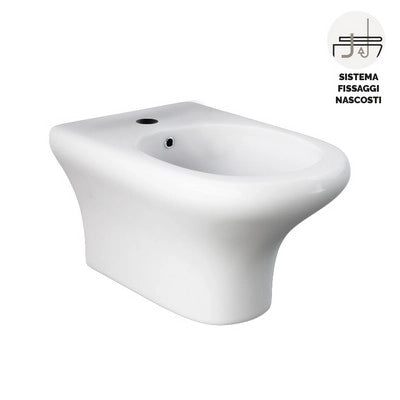 Bidet Sospeso Compact/Ninfea Fissaggio Nascosto