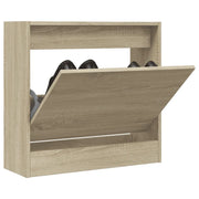 Scarpiera-Scaffale per scarpe Rovere Sonoma 60x21x57 cm in Legno Multistrato