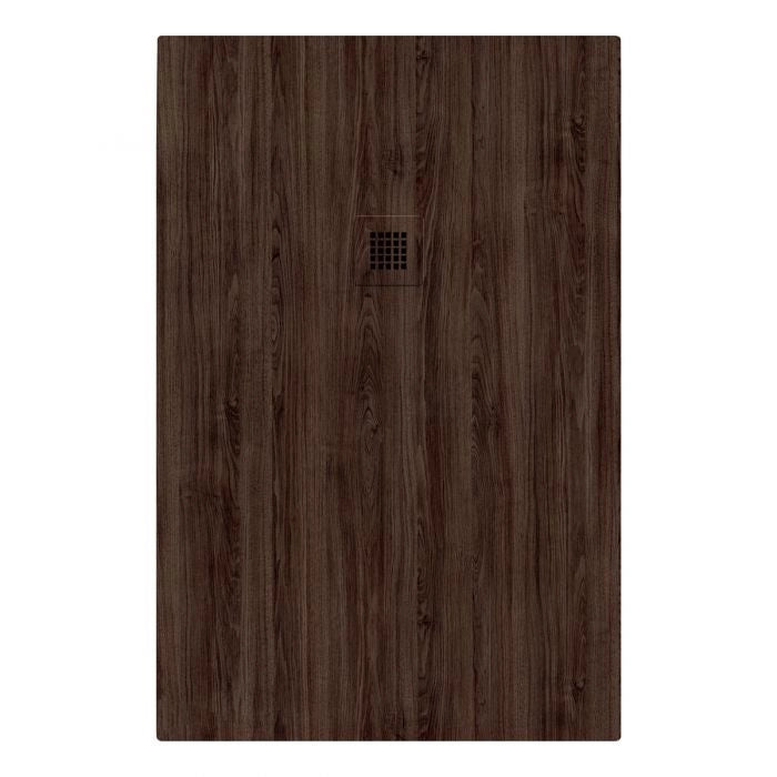 Piatto doccia in pietra SOLIDSTONE alto 2.8cm - NOCE SCURO - Misura: 70x170 x 2,8h