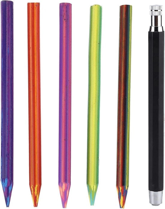 Set di matite meccaniche con punta 5.6mm - robusto e colorato - per disegno e graffiti