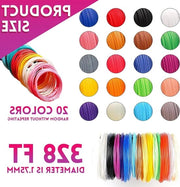 Filamenti PCL in 20 colori, 175 mm, per 3D pen e stampante 3D, 5m l'unità