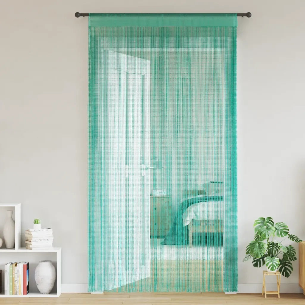 Tende a Filo 2 pz Turchese 140x250 cm 4102040