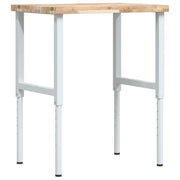 Banco Lavoro 80x60x(73-99,5) cm Legno di Faggio Rettangolare CFW2866574