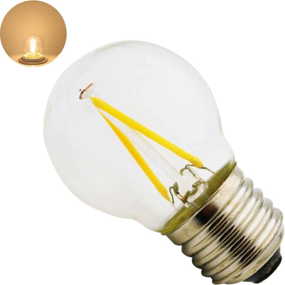 Optonica mini lampadina led attacco e27 g45 a filamento a led luce naturale