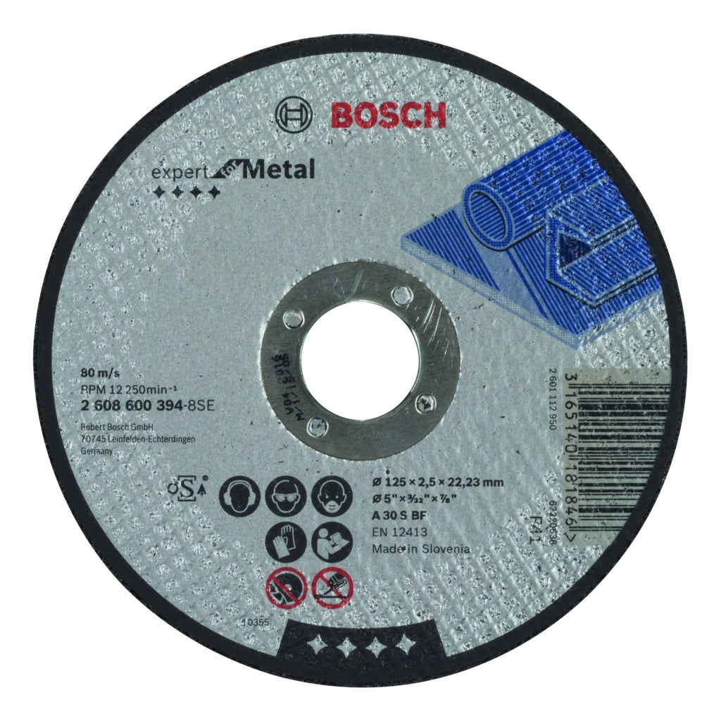 2608600394 - Mola da taglio diritta Expert for Metal A 30 S BF, 125 mm, 2,5 mm