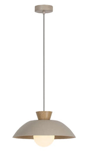 Lampada a sospensione Golnar beige opale legno Rabalux