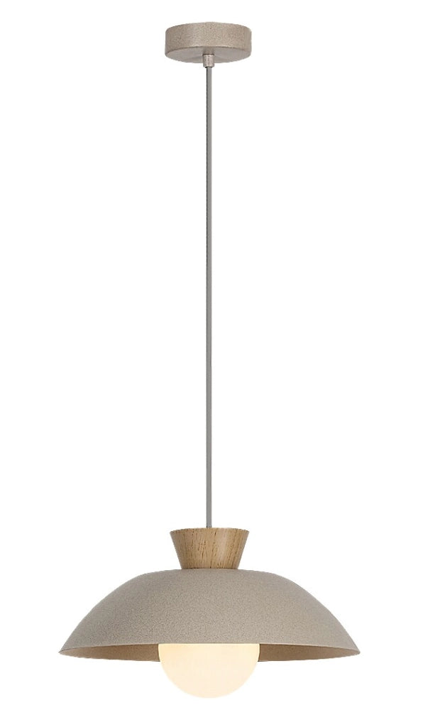 Lampada a sospensione Golnar beige opale legno Rabalux