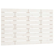 Testiera | Testata da Parete Bianca 96x3x63 cm in Legno Massello di Pino