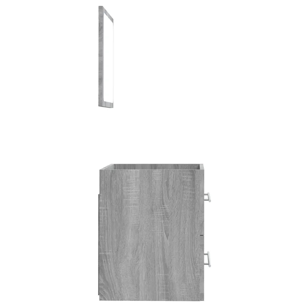 Mobile da Bagno con Specchio Grigio Sonoma 41x38,5x48 cm 820470